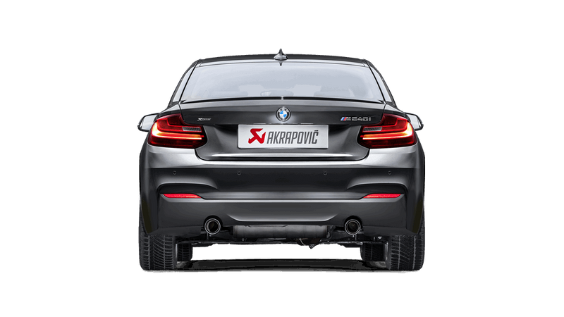 Akrapovic 2016-17 BMW M240i (F22 F23) Evolution Line Stainless Steel Cat Back Exhaust System with Carbon Tips and Link Pipe - MGC Suspensions