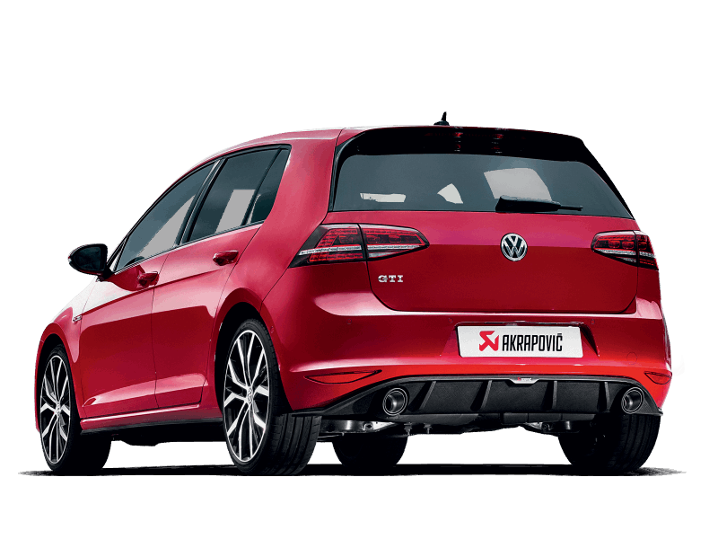 Akrapovic 2013-17 Volkswagen Golf GTI (VII) Slip-On Line Titanium Exhaust System with Carbon Tips - MGC Suspensions