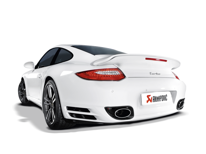 Akrapovic Slip-On Line Titanium Exhaust w/Titanium Tips 2010-13 Porsche 911 Turbo/S 997