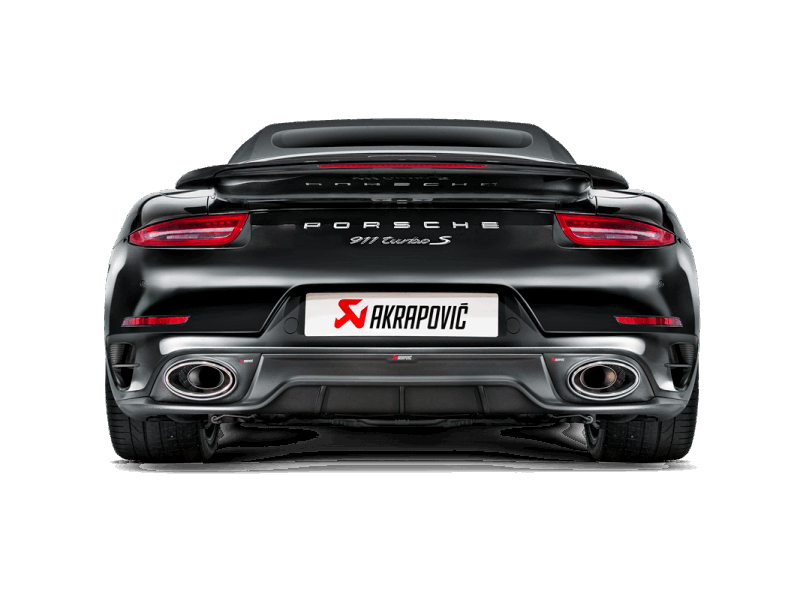 Akrapovic 2014-15 Porsche 911 Turbo/Turbo S (991) Titanium Slip-On Line Exhaust with Titanium Tips - MGC Suspensions