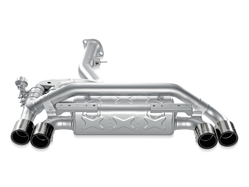 Akrapovic Slip-On Line Titanium Exhaust w/Carbon Tips 2011-12 BMW 1 Series M Coupe E82