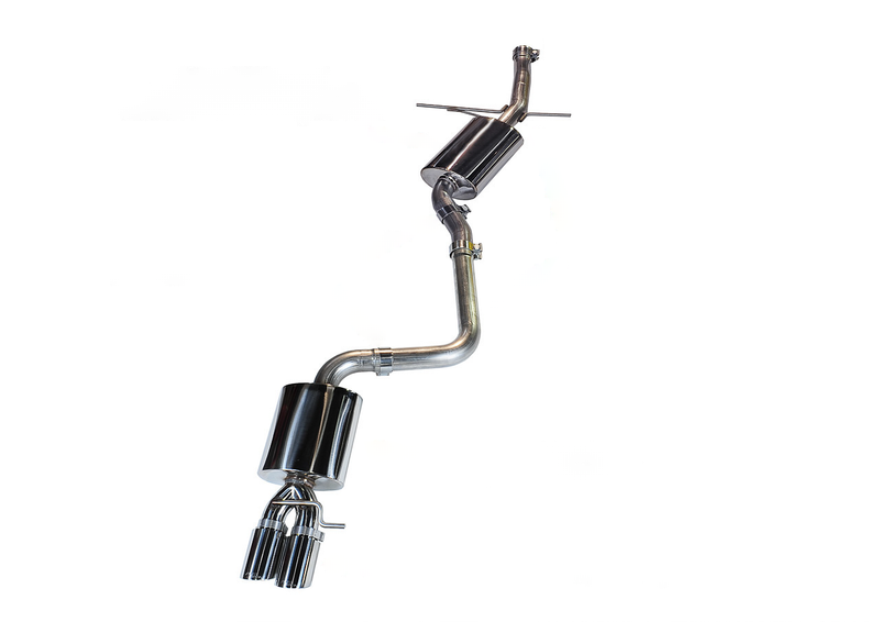 AWE Touring Exhaust w/3.5" Single Outlet Polished Tips 2009-17 Audi A5 2.0T (B8)