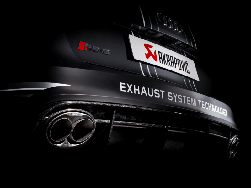 Akrapovic 2014-17 Audi RS6 Avant (C7) Evolution Line Titanium Cat Back Exhaust System with Carbon Tips - MGC Suspensions