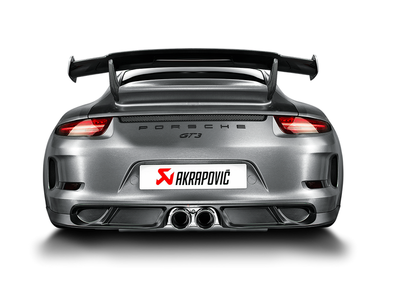 Akrapovic Slip-On Titanium Exhaust w/Titanium Tips 2014-17 Porsche 911 GT3 991