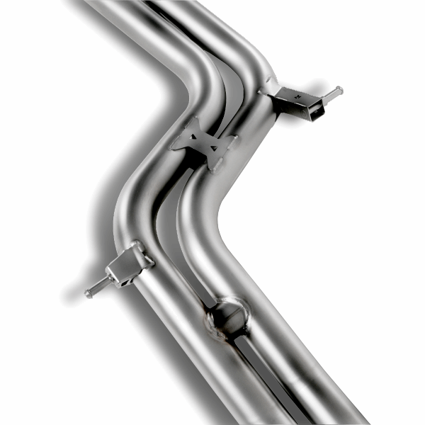 Akrapovic 2007-11 Audi S5 Coupe (8T) Stainless Steel Link Pipe Set - MGC Suspensions