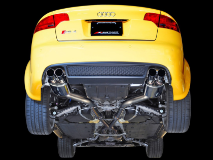 AWE Track Exhaust w/3.5" Polished Tips 2007-08 Audi RS4 (B7)