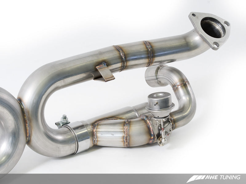 AWE SwitchPath Exhaust w/4" Chrome Tips 2012-16 Porsche 911 Carrera S/4S (Non-PSE Cars) 991