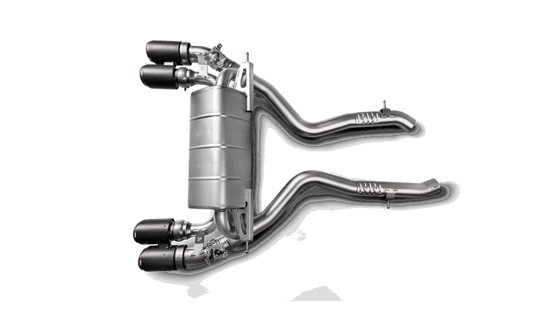 Akrapovic 2018-20 BMW M2 Competition/CS F87N Slip-On Line Titanium Exhaust System with Carbon Fiber Tips - MGC Suspensions