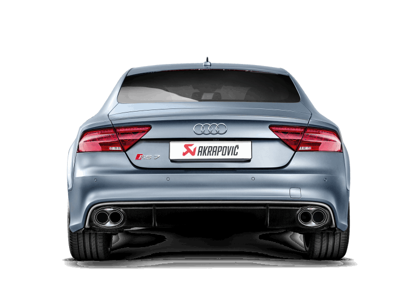 Akrapovic 2014-17 Audi RS7 Sportback (C7) Evolution Line Titanium Cat Back Exhaust System with Carbon Tips - MGC Suspensions