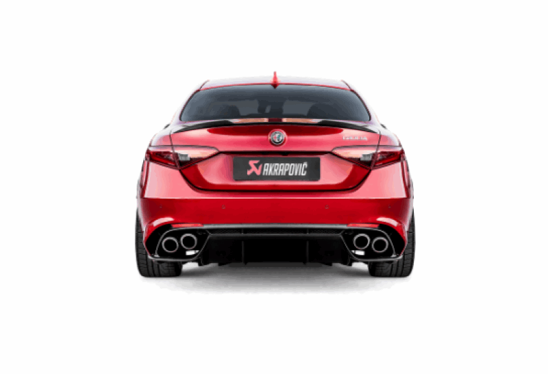 Akrapovic 2017-19 Alfa Romeo Giulia Quadrifoglio Evolution Line Titanium Cat Back Exhaust System. Tips Not Included - MGC Suspensions