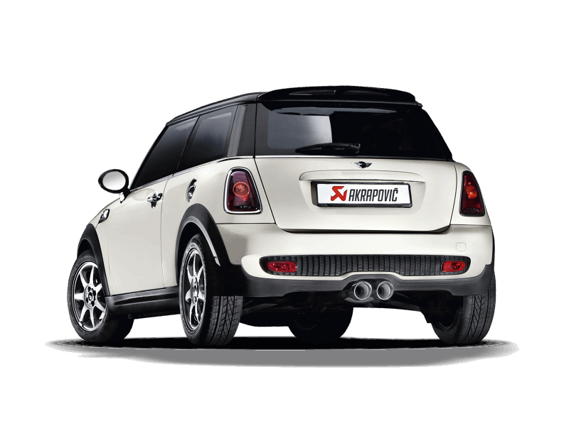Akrapovic 2007-14 MINI Cooper S (R56) or Cooper S Cabrio (R57) Evolution Line Stainless Steel Exhaust System. TIPS SOLD SEPARATELY. - MGC Suspensions