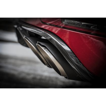 Akrapovic Evolution Titanium Exhaust w/Carbon Fiber Tips 2014-18 Porsche Macan Turbo 95B