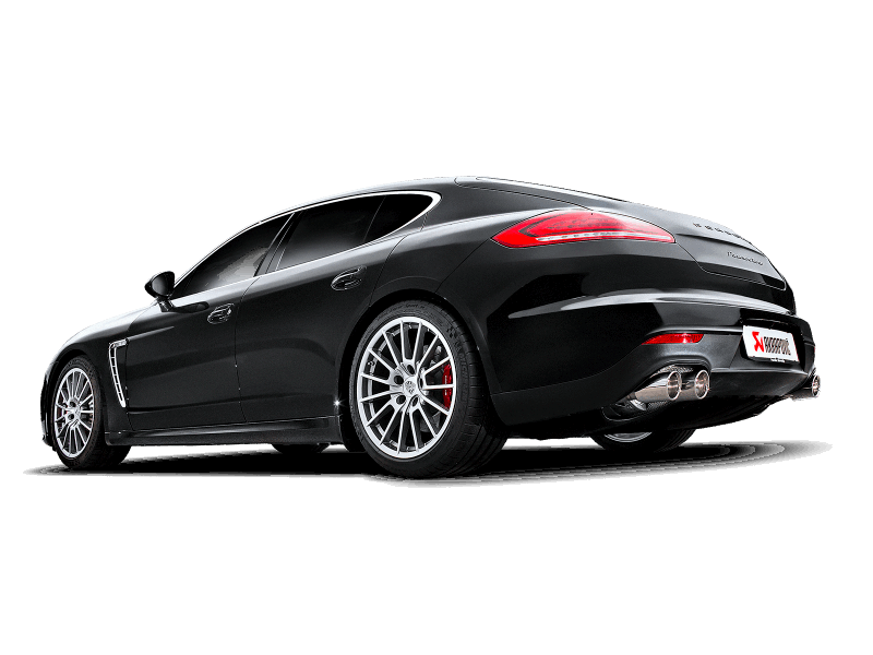 Akrapovic 2014-15 Porsche Panamera Turbo (970) Evolution Line Titanium Cat Back Exhaust System with Titanium Tips - MGC Suspensions