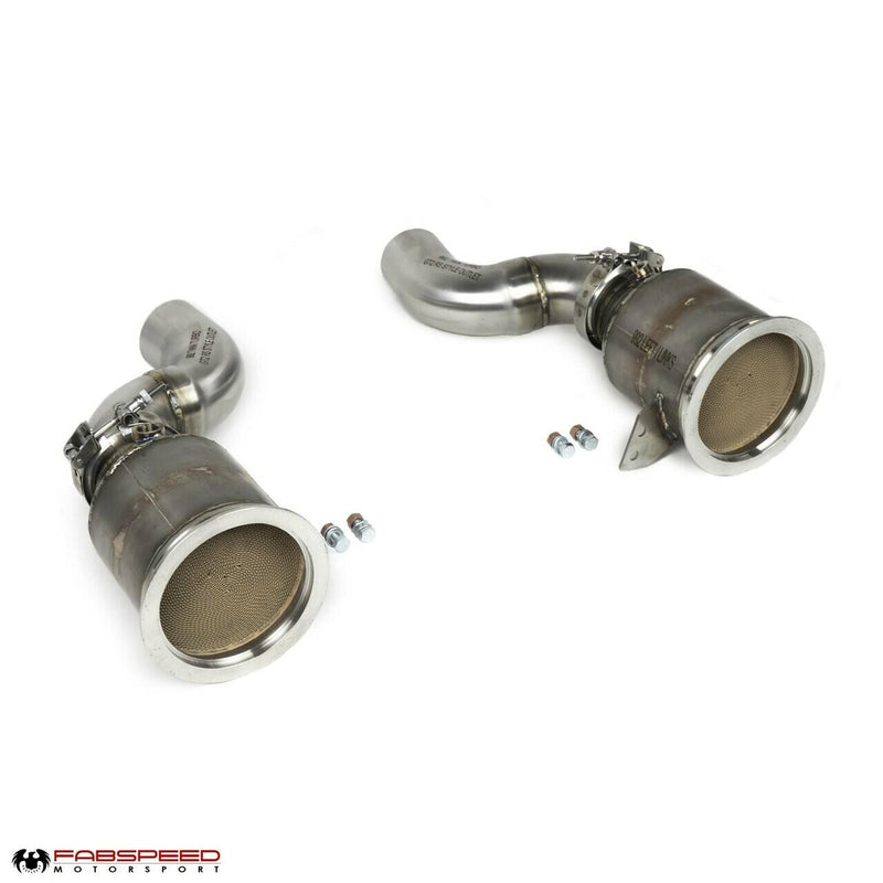 Fabspeed Sport Catalytic Converters w/GT2RS Outlets 2021+ Porsche 911 Turbo 992