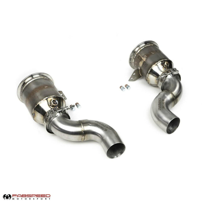 Fabspeed Sport Catalytic Converters w/GT2RS Outlets 2021+ Porsche 911 Turbo 992