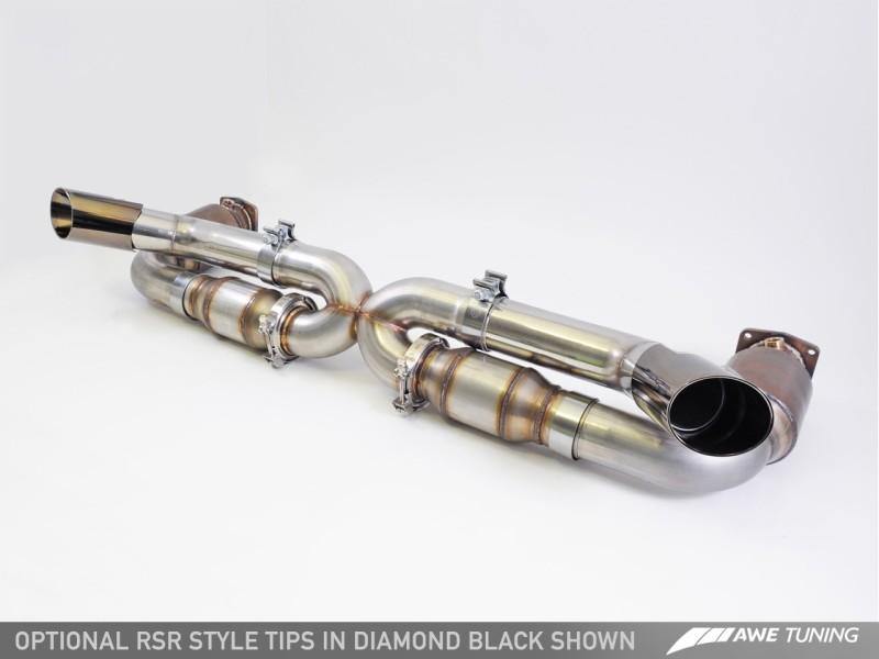 AWE Tuning Porsche 997.2TT Performance Exhaust Solution for OE Tips - MGC Suspensions