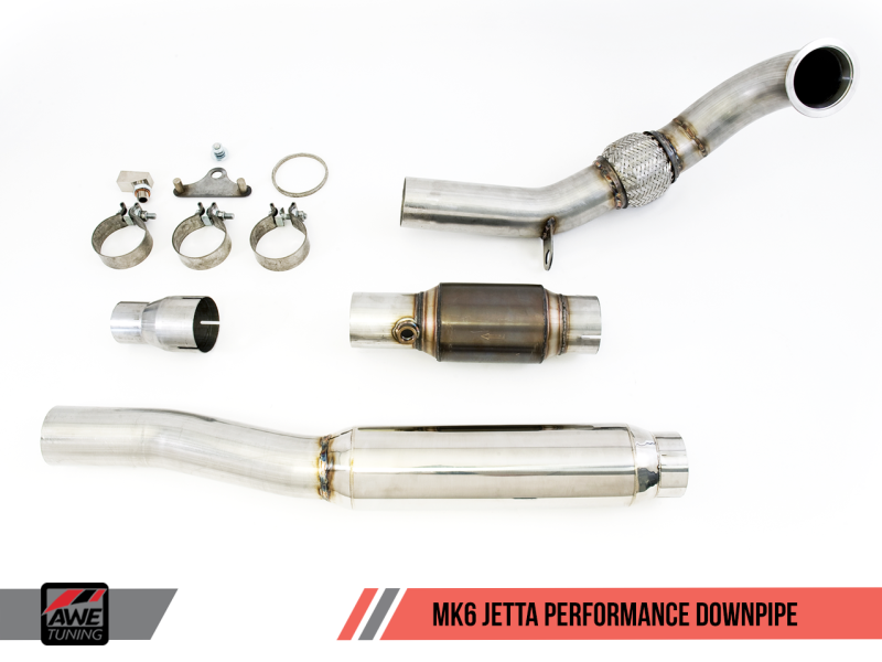 AWE Tuning 1.8T/2.0T MK6 Jetta Performance Down Pipe Kit - MGC Suspensions