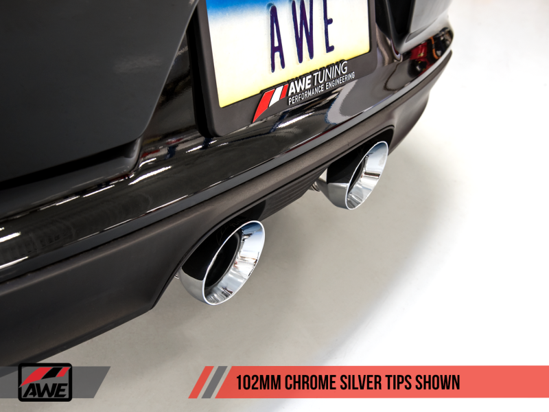 AWE Tuning Porsche 911 (991.2) Carrera / S SwitchPath Exhaust for PSE Cars - Chrome Silver Tips - MGC Suspensions
