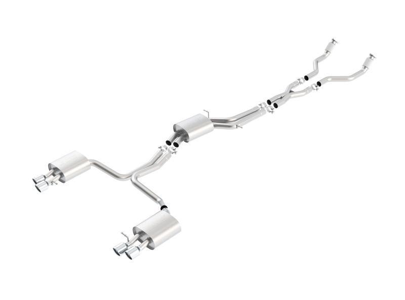 Borla 08-17 Audi S5 Coupe 4.2L 8cyl 6spd SS Catback Exhaust w/ X Pipe Touring - MGC Suspensions