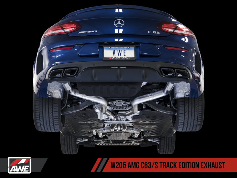 AWE Tuning Mercedes-Benz W205 AMG C63/S Coupe Track Edition Exhaust System (no tips) - MGC Suspensions