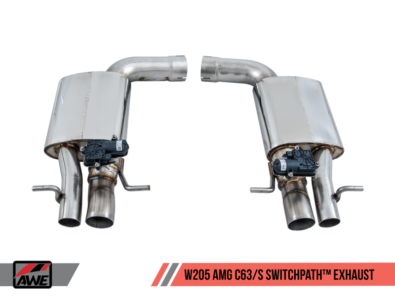 AWE Tuning Mercedes-Benz W205 AMG C63/S Sedan SwitchPath Exhaust System - for Non-DPE Cars - MGC Suspensions