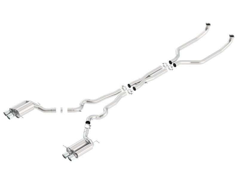 Borla 14-15 BMW M6 4.4L V8L S-Type Cat back SS 3.0in Pipe 3.5in Dual Round Rolled Tips - MGC Suspensions