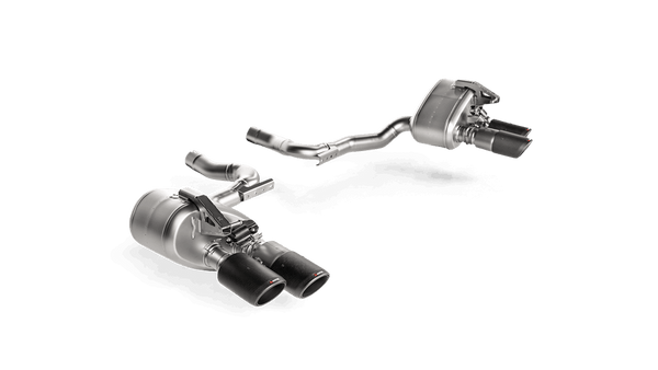 Akrapovic Slip-On Line Titanium Exhaust for 2017+ Porsche Panamera 4S/4 Hybrid. Tips Not Included. - MGC Suspensions