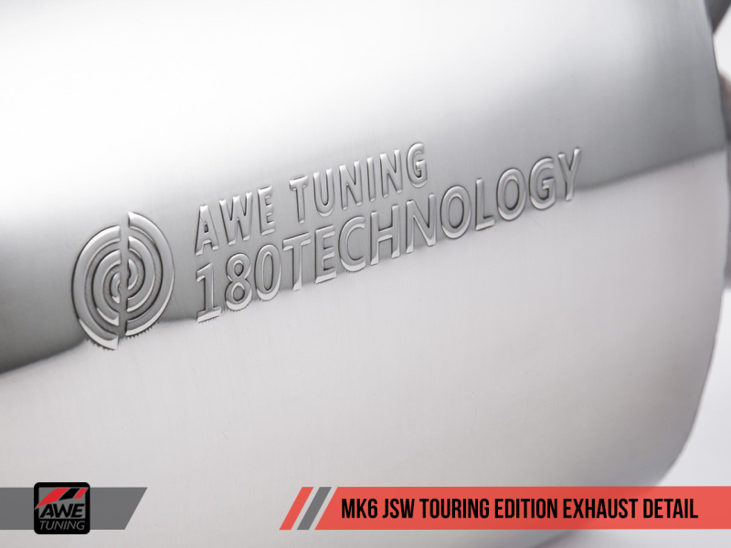 AWE Tuning Mk5 Jetta Mk6 Sportwagen 2.5L Touring Edition Exhaust - Polished Silver Tips - MGC Suspensions