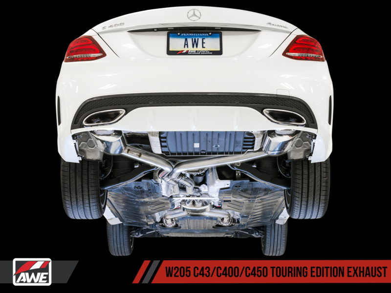 AWE Tuning Mercedes-Benz W205 C450 AMG / C400 Touring Edition Exhaust - MGC Suspensions