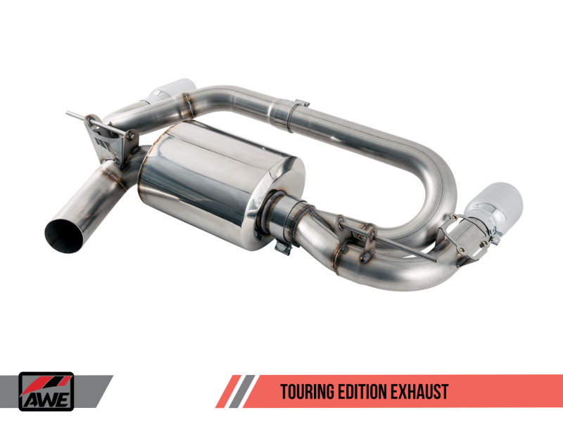 AWE Tuning BMW F22 M235i / M240i Touring Edition Axle-Back Exhaust - Chrome Silver Tips (90mm) - MGC Suspensions