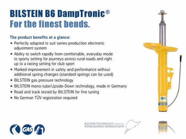 Bilstein B6 (DampTronic) 06-10 BMW M6 (E63) w/ EDC Electronic Dampers Rear 66mm Shock Absorber - MGC Suspensions