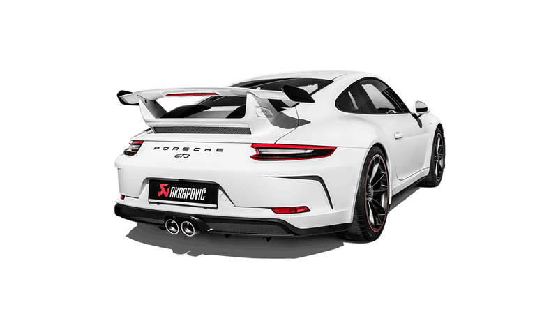 Akrapovic 2018-19 Porsche 911 GT3 (991.2) Race Line Titanium Exhaust System with Tips & Carbon Fiber Diffuser