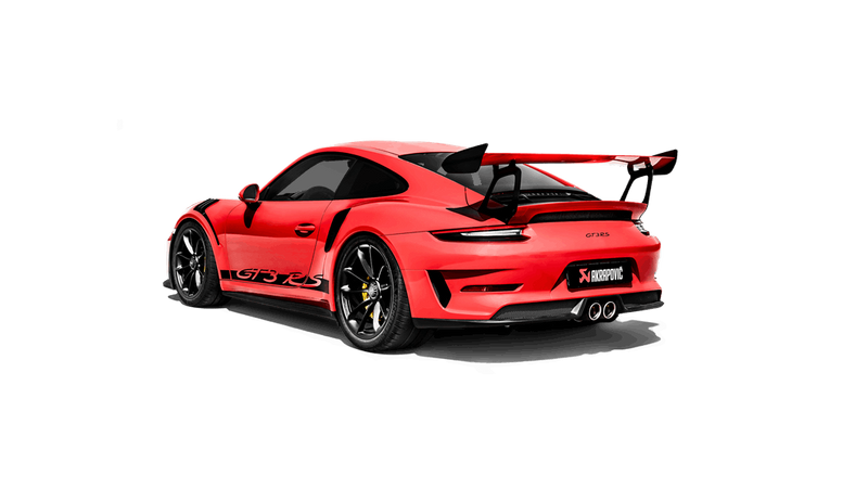 Akrapovic 2018 Porsche 911 GT3 RS (991.2) Slip-On Race Line Titanium Exhaust System with Titanium Tips - MGC Suspensions