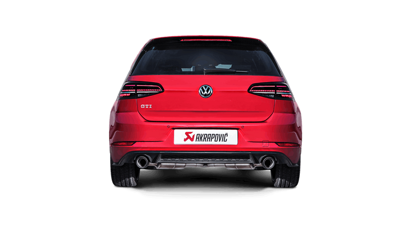 Akrapovic 2017+ Volkswagen Golf GTI (MK7) Slip-On Line Titanium Exhaust System with Carbon Fiber Tips - MGC Suspensions