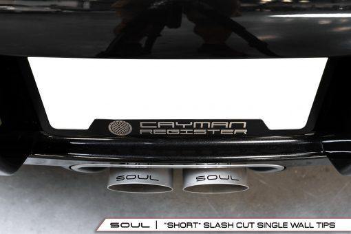 SOUL Performance 2005-08 Porsche 987.1 Boxster / Cayman Bolt-On X-Pipe With Tips-SOUL Performance-MGC Suspensions