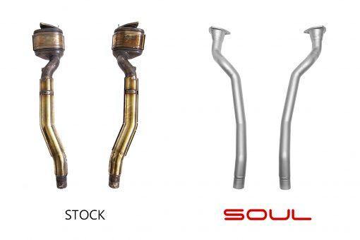 SOUL Performance Ferrari FF / GTC4 Lusso V12 Competition Down Pipes-SOUL Performance-MGC Suspensions