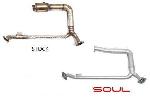 SOUL Performance 2017+ Porsche 718 Boxster or Cayman Competition Down Pipe.(Fits All Models). - MGC Suspensions