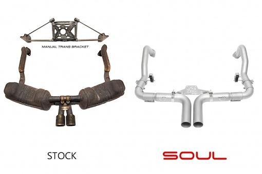 SOUL Performance Porsche 981 GT4 or Boxster Spyder Race Exhaust System-SOUL Performance-MGC Suspensions