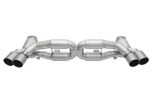 SOUL Performance Porsche 991 Turbo X-Pipe Exhaust System with 200 Cell Catalytic Converters - MGC Suspensions