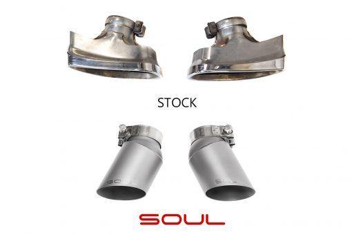 SOUL Performance Porsche 997.2 Turbo GT2 Style Bolt On Exhaust Tips - MGC Suspensions