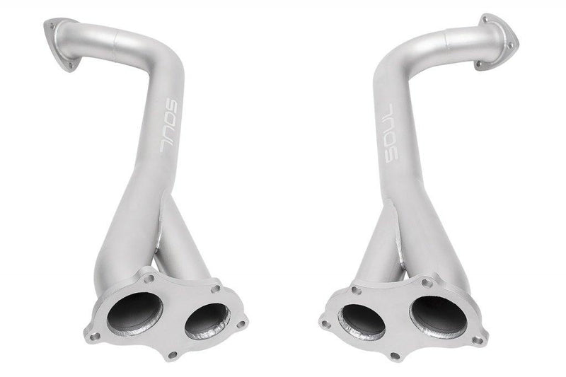 SOUL Performance Porsche 2020+ 718 GT4 / Spyder or Cayman GTS Competition Over Axle Pipes-SOUL Performance-MGC Suspensions