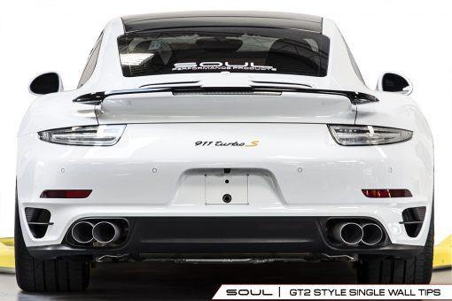 SOUL Performance 2013+ Porsche 991 Turbo Competition X-Pipe Exhaust System - MGC Suspensions