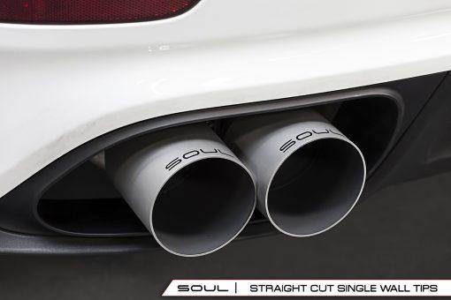 SOUL Performance Porsche 991 Turbo X-Pipe Exhaust System with 200 Cell Catalytic Converters - MGC Suspensions