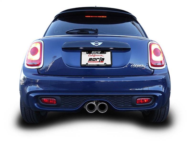 Borla 14-15 Mini Cooper S F56 2.0L Turbo AT/MT FWD  2.5in S-Type Rear Section Exhaust with 4 Inch Tips - MGC Suspensions