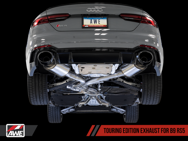 AWE Tuning 2018-19 Audi RS5 (B9) Touring Edition Exhaust System with Diamond Black RS Style Tips-MGC Suspensions