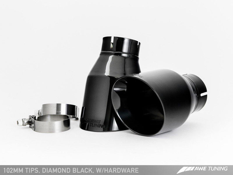 AWE Tuning 2011-19 BMW 320i (F30) Touring Edition Exhaust with Mid Pipe and 102mm Diamond Black Tips-MGC Suspensions