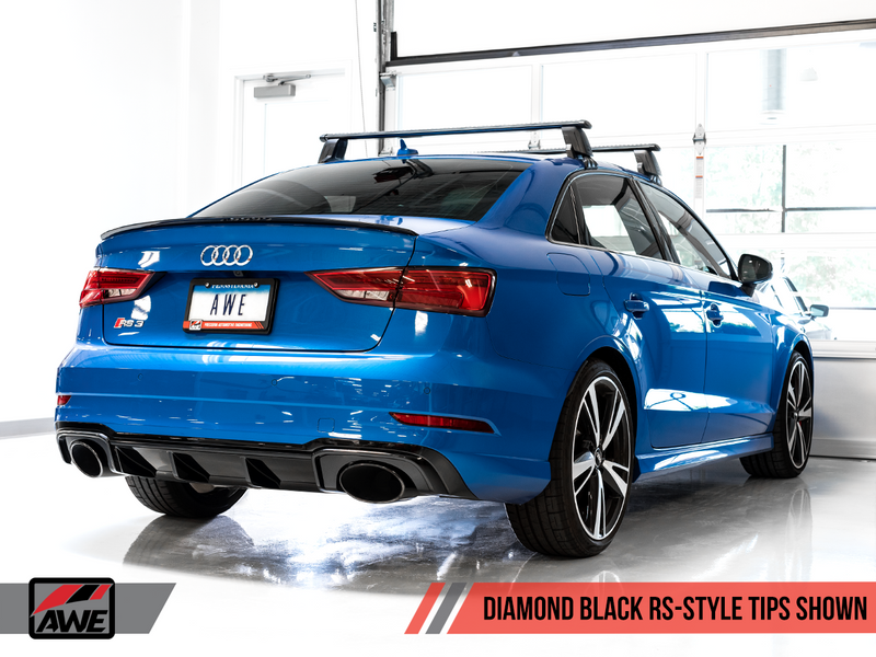 AWE Tuning 2017-19 Audi RS3 SwitchPath Exhaust with Diamond Black RS Style Tips-MGC Suspensions