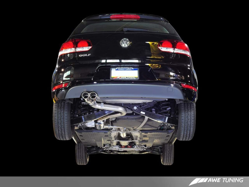 AWE Tuning 2006-13 Volkswagen Golf or Rabbit/S 2.5 Performance Cat-Back Exhaust System-MGC Suspensions