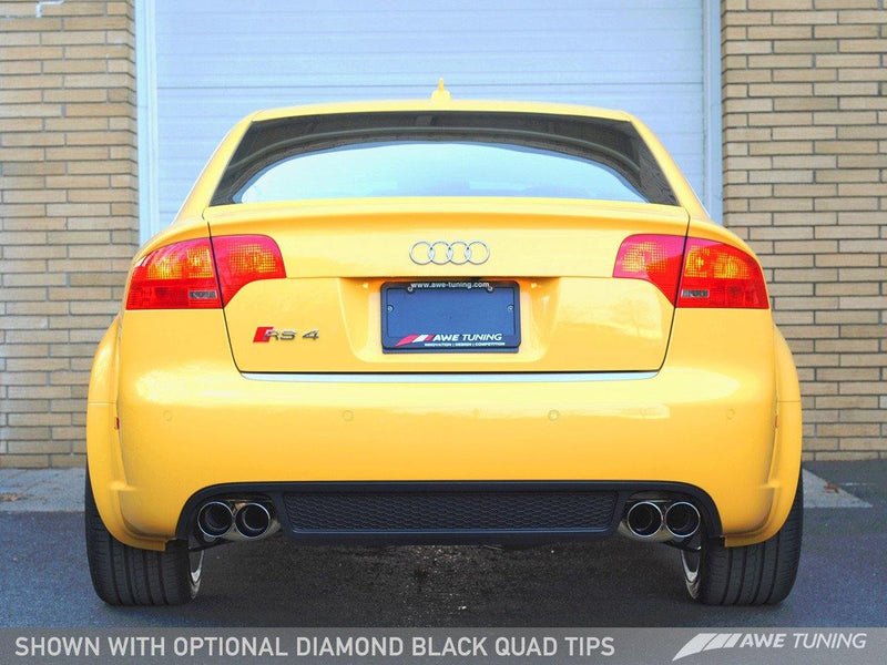 AWE Tuning 2007-08 Audi RS4 (B7) Touring Edition Exhaust System with Diamond Black Tips-MGC Suspensions