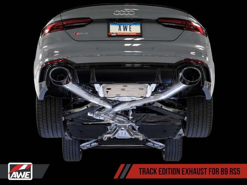 AWE Tuning 2018-19 Audi RS5 (B9) Track Edition Exhaust System with Diamond Black RS-Style Tips-MGC Suspensions